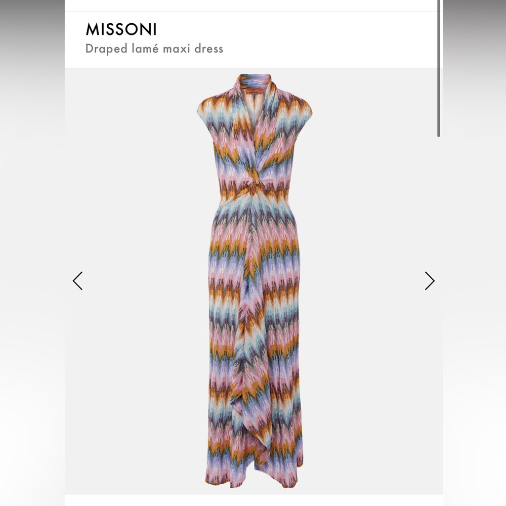 Missoni Multicolor Patterned Maxi Dress